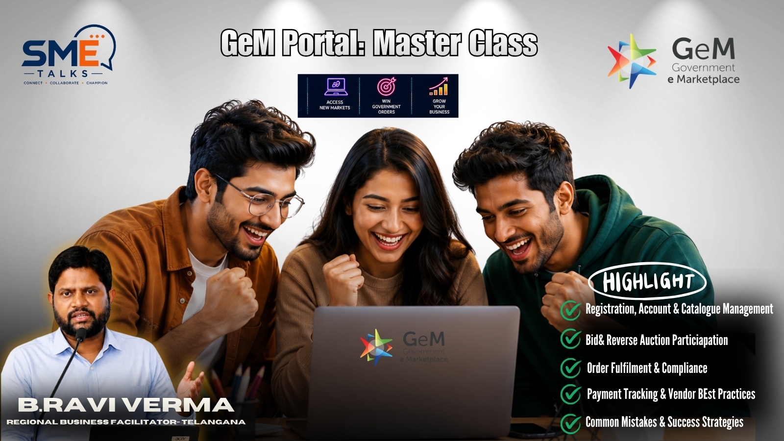 SME Talks - GeM Portal Master Class